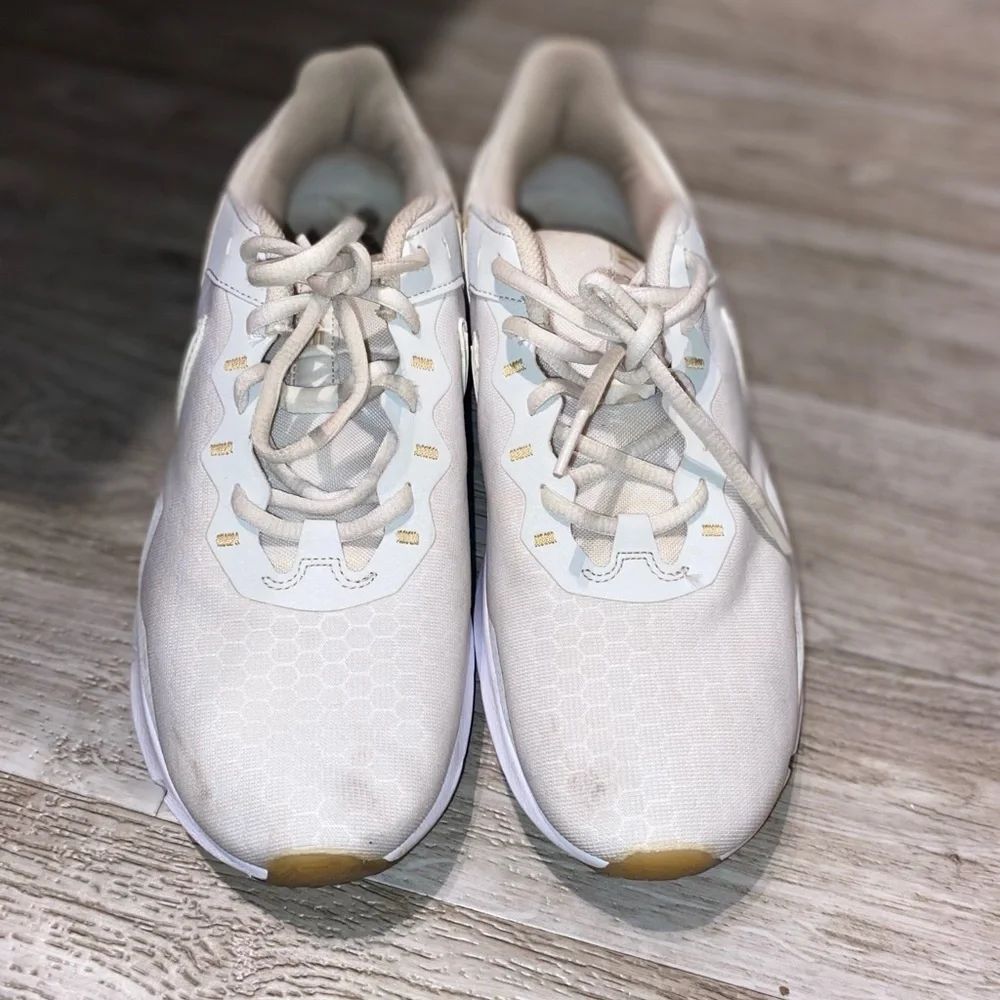 Nike Womens Legend Essential 2 White Gold Running Shoes Sneakers Size 10 - Picture 5 of 12